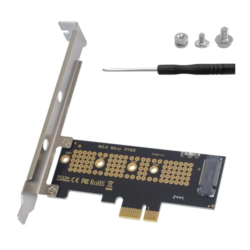 Poyiccot M.2 NVMe SSD to PCI-E 4.0 X1 Adapter, PCI-E...
