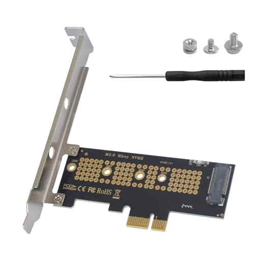 Poyiccot M.2 NVMe SSD to PCI-E 4.0 X1 Adapter, PCI-E M.2 NVMe Expansion Card, M.2 NVMe to PCIe X1 Circuit Boards, Desktop SSD Expansion Card Support 2230/2242/2260/2280