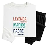 Transparent Gift Pijama Leyenda Papá Personalizado. Regalos Originales para Padres, Pareja. Regalo Original y Divertido Dia del Padre. Ropa de Dormir.