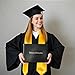 GAMYPET Black Graduation Gown and Cap Set with Matching Tassel and 2026 Year Charm Golden 72