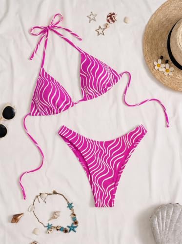 Image of Women's Bikini Sets Crochet Triangle Swimsuits 2 Piece Thong Bathing Suits