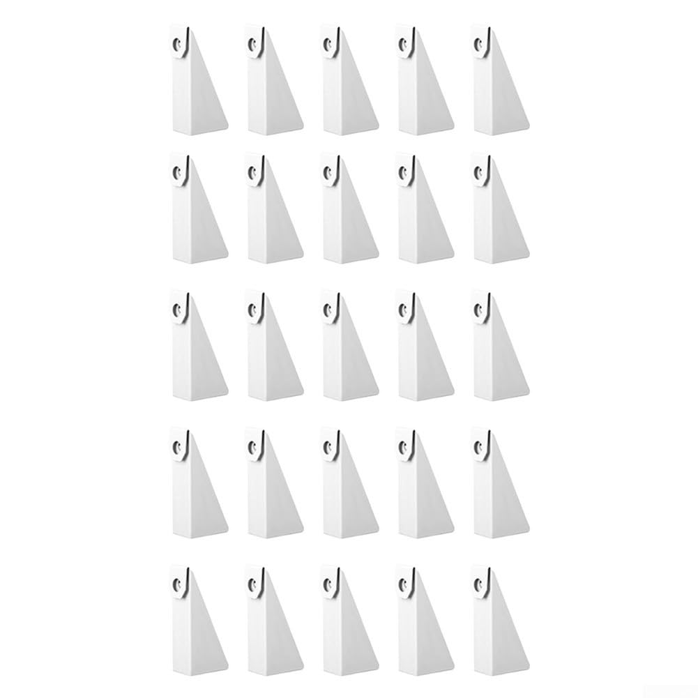 25 soportes de canalón de aluminio para canalones estilo K de 5 pulgadas para una instalación uniforme y gestión eficaz del agua de lluvia (6,5 cm)
