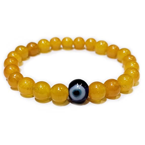 See full amazon price history chart for DEVAMA THE DIVINE Yellow Agate Stone With Evil Eye Bracelet Crystal Healing Gemstone Bracelet for Men & Women, Bead Size 8 mm By DEVAMA THE DIVINE Yellow Agate Stone With Evil Eye Bracelet Crystal Healing Gemstone Bracelet for Men & Women, Bead Size 8 mm By (B0BLVZYS5L) Amazon Price History, Amazon Price Tracker