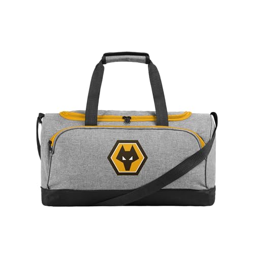Bolsa de lona Wolverhampton Wanderers FC gris oficial FOCO para deporte y viaje