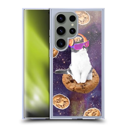 Coque chat espace magique pour Samsung S24 Ultra avec fixation MagSafe