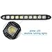 2x White 9 LED DC 12V Daytime Running Light DRL Car Fog Day Driving Lamp Lights