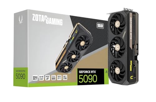Image of ZOTAC Gaming GeForce RTX 5090 Solid Graphics Card, 32GB, Triple Fan, IceStorm Cooling, Dual BIOS, Spectra RGB