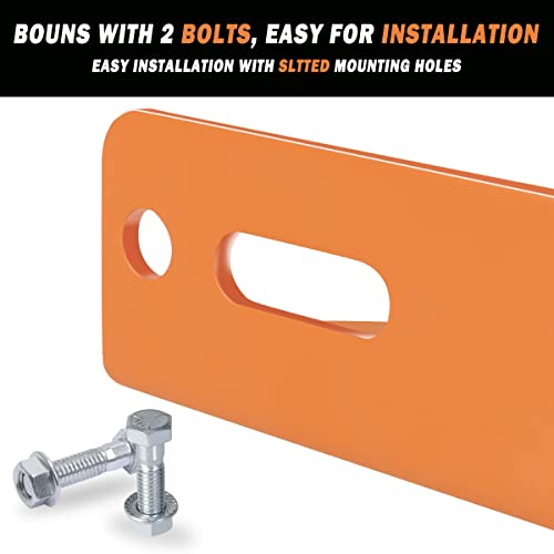 EilxMag Universal Heavy Duty Zero Turn Mower Trailer Hitch - 3/4\'\' Trailer Hitch Mount - 3/16 Inch Thick and Rugged Steel with 2 Nuts and Bolts