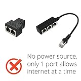 ETHERNET SPLITTER, Internet Splitter, Network Switch, CAT6, RJ45, 100mbps, USB Powered, 5 Port LAN Switch To Add More Ethernet Ports To Your Internet Router CCTV - Image 3