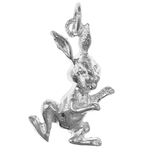 Image of Designer Inspirations Boutique Cute Rabbit Bunny Hare 925 Sterling Silver Charms for Bracelets Necklaces for Women - Fit European Link Charm Bracelet Necklace - Women's Charms - Slider Dangle Charm