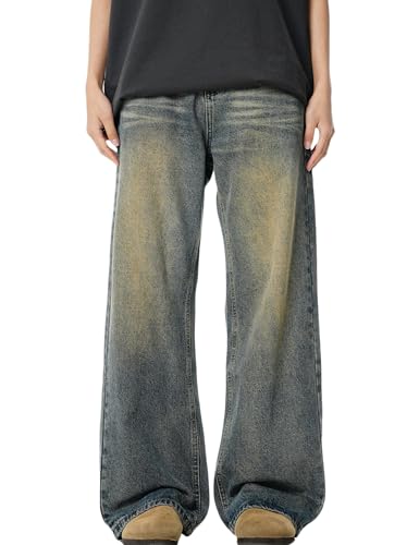 Mens Y2k Baggy Jeans Hip Hop Skater Jeans Vintage Jnco Jeans Loose Fit Denim Pants for Men4