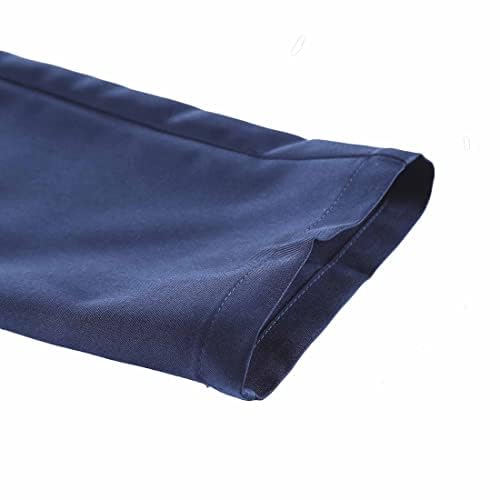 Image of Bienzoe Boys School Uniform Pants: Kids Adjustable Waist Flat Front Dress Trouser Suspender Pack