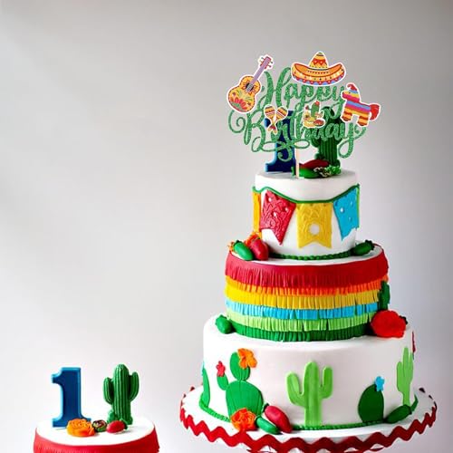 1 pezzo Happy Birthday Fiesta, decorazione per