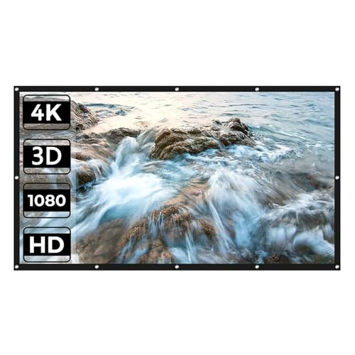 Pantalla de proyección plegable 120 pulgadas 16:9 HD portátil