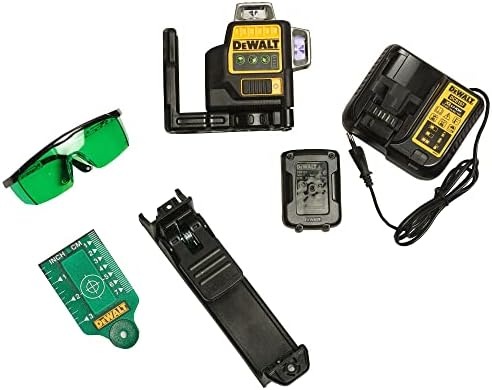 DEWALT Self Levelling Multi Line 3 x 360 Degrees Green Beam Laser 12V MAX* with Battery 2.0Ah Li-Ion and Charger Carry Case DCE089D1G