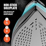 PurSteam SteamTech Elite 1750W Steam Iron, Digital Temp Control & LED Display, Ceramic Soleplate, Adjustable Steam, Self-Clean, Anti-Calc, Anti-Drip, Auto Shut-Off - Image 3