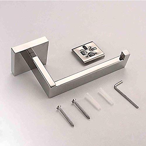 Thinktop Stainless Steel Chrome Finished Toilet Paper Holder And Towel Bar Bundle #TOP3