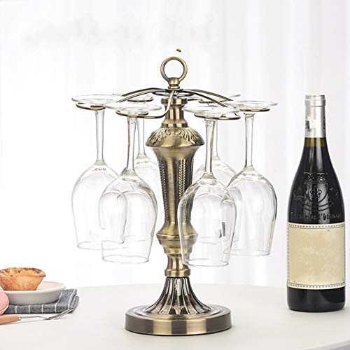 Soporte decorativo para botellas de vino con portavasos miniatura 1