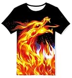 Stilvolles Design--Diese coole Teenager T-Shirts mit klassischem Rundhalsausschnitt und kurzen Ärmeln, seidig und leicht, sind die perfekte Option für schöne Freizeitkleidung.