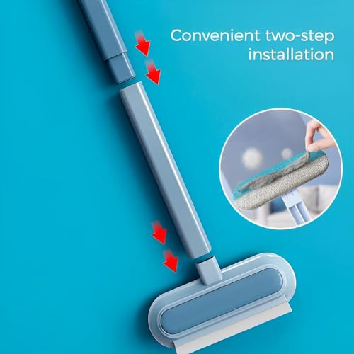 Redreo Tierhaarentferner Multifunktion Langen Griff Fusselrolle für Katzenhaare Hundehaare entfernen, Katzenhaarentferner für Sofa, Bett, Teppich, Kratzbaum