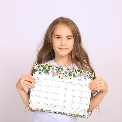 2024 Wall Calendar - Wall Calendar 2024, Jan. 2024 - Dec. 2024, 11\"× 8.5\", 2024 Calendar Wall Hanging with Sturdy Twin-Wire Bound, Writing Blocks, Julian Dates, 12 Months Best Calendar, Planner & Organizer