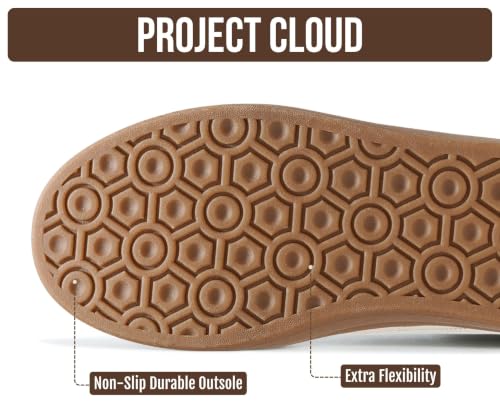 Image of Project Cloud Platform Sneakers for Women Footwear - Memory Foam Insole Womens Shoes, Lightweight and Non-Slip Sole Lace Up Fashion Sneakers for Women 2026 (Volley)