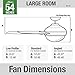 Hunter 59135 Key Biscayne Ceiling Fan 54 inches Weathered Zinc