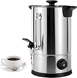8L Hot Water Dispenser Large Commercial Coffee Machine,Temperature Adjustable(86-230°F), Portable Tea Urn Coffee Boiler with Thermostat Control...