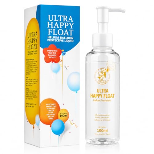 BDYLYS HI-FLOAT Balloon Treatment (3.4oz) for Long-Lasting Helium Balloons Keeps Balloons Inflated for Days Ideal for Parties Events & Decorations