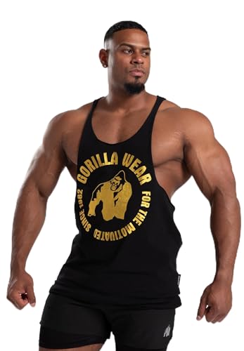 Gorilla wear GORILLA WEAR Melrose Stringer - Nero/Oro, nero, M