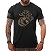 7.62 Design USMC Eagle Globe & Anchor Men's T-Shirt X-Large Heather Black
