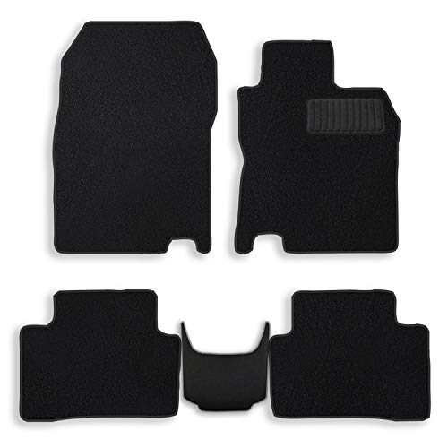 Topgreen Alfombrillas de coche para Nissan Qashqai de 2ª generación 2013 2014 2015 2016 2017 2018 2019 2020 a todas las condiciones climáticas Alfombrillas a medida, 5 unidades, color negro