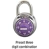 Master Lock® 1514D Purple Anti-Shim Combination Dial Locker Padlock - View #13