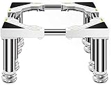 Washing Machine Refrigerator Stand Base High Rack Multi-functional Adjustable Washer Dryer Stand...