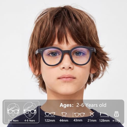 Image of EYEBUDDY Blue Light Glasses for Kids Boys Girls,Computer Gaming Bluelight Glasses,Fake Glasses for Ages 2-12