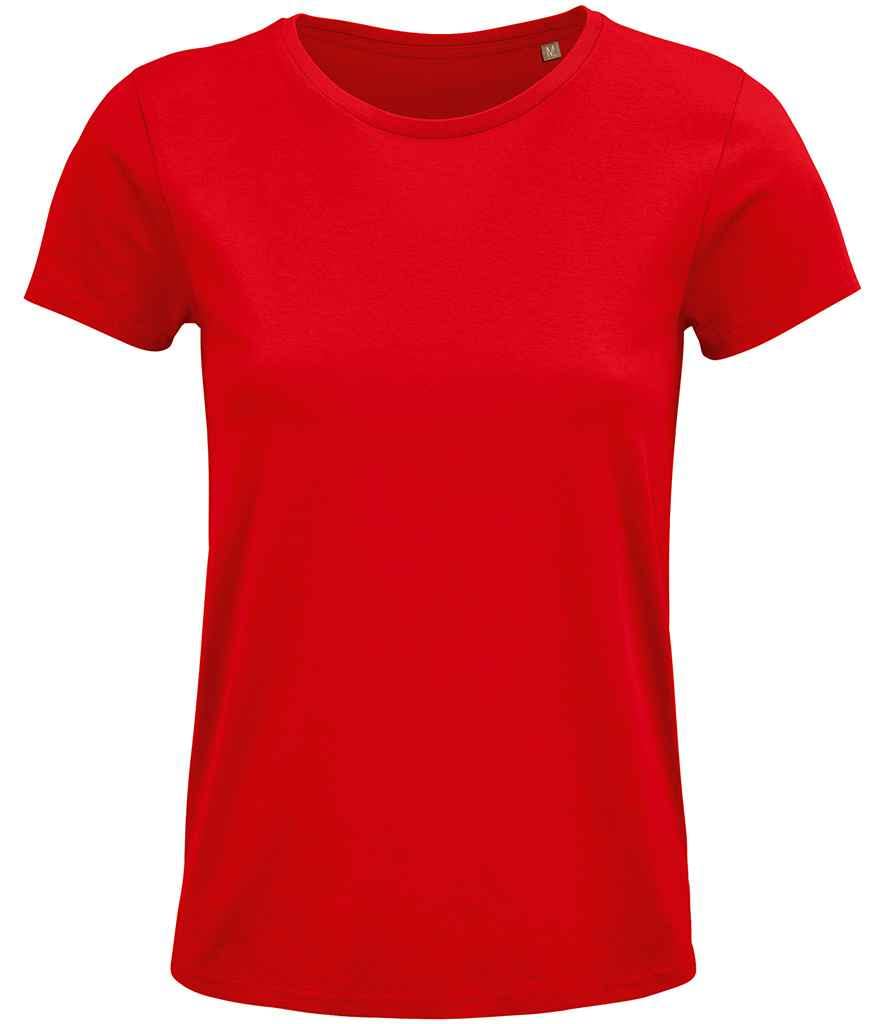 COOZO Ladies Crusader Organic T-Shirt - Red - L