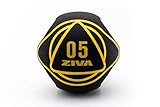 ZIVA Dual Grip Medicine Ball 5kg Balón Medicinal de Doble Agarre, Unisex Adulto, Negro, 5 kg
