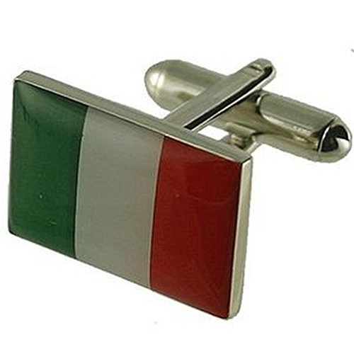 Cuff links Pabellón Italia para lucir en bodas, reuniones ejecutivas y celebraciones culturales