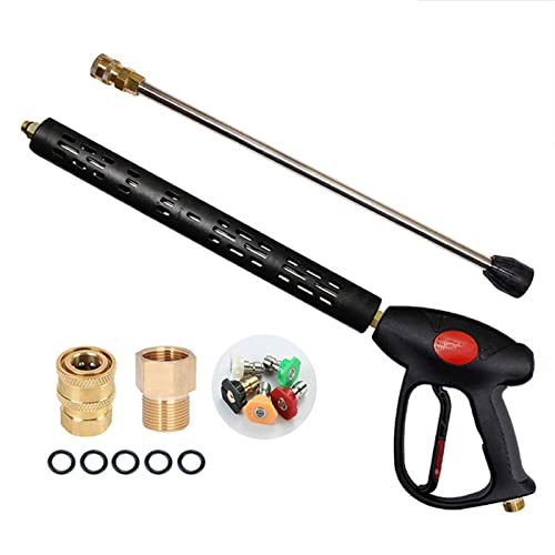 Pistola Idropulitrice Tool Daily - 5000 PSI, 5 Ugelli, Prolunga 40 Pollici, Raccordo M22 - Foto 4
