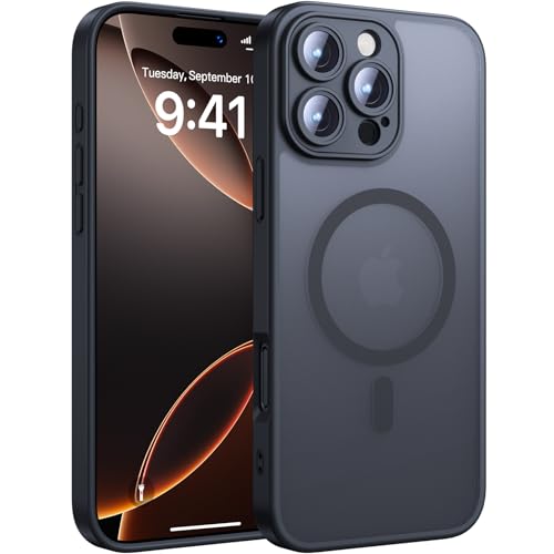 Uyiton für iPhone 16 Pro Hülle für Magnetisch: Vollständiger Kameraschutz, Militärschutz Stoßfest Kratzfest, Transluzent...