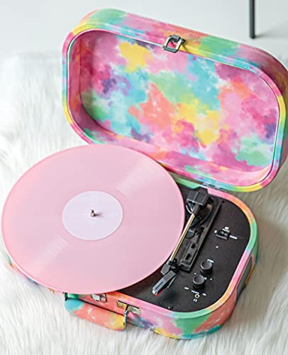 Crosley CR8009B-TD Discovery Vintage Valise Tourne-Disque Bluetooth entrée/Sortie 3 Vitesses Tie-Dye - Les Beatles, Paul McCartney, John Lennon, RIngo Starr, George Harrison Crosley CR8009B-TD Discovery Vintage Valise Tourne-Disque Bluetooth entrée/Sortie 3 Vitesses Tie-Dye – Image 7