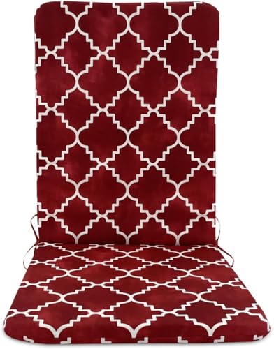 �������K�[�f���`�F�A�N�b�V���� �Z�b�g2�� �h���h�� 3/5cm�� �R�t�� ���E���W�`�F�A ���b�L���O�`�F�A�p �����E���O �뉀 �o���R�j�[ �p�e�B�I �I�t�B�X(Red Plaid,2ps 3cm)