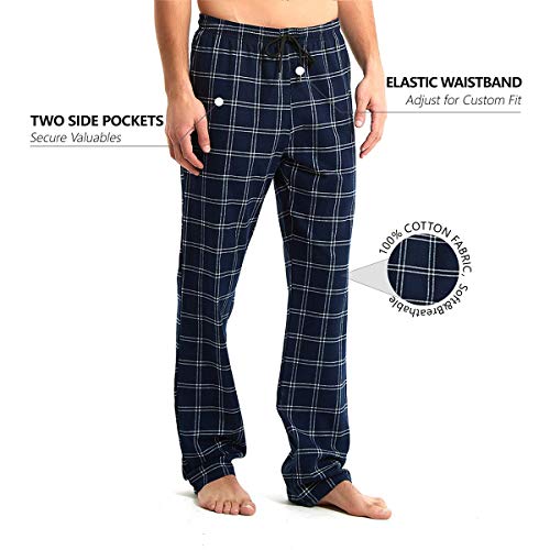 Buy Mens Tall Pajama Pants 34/36/38 Long Inseam Plaid Lounge Pants