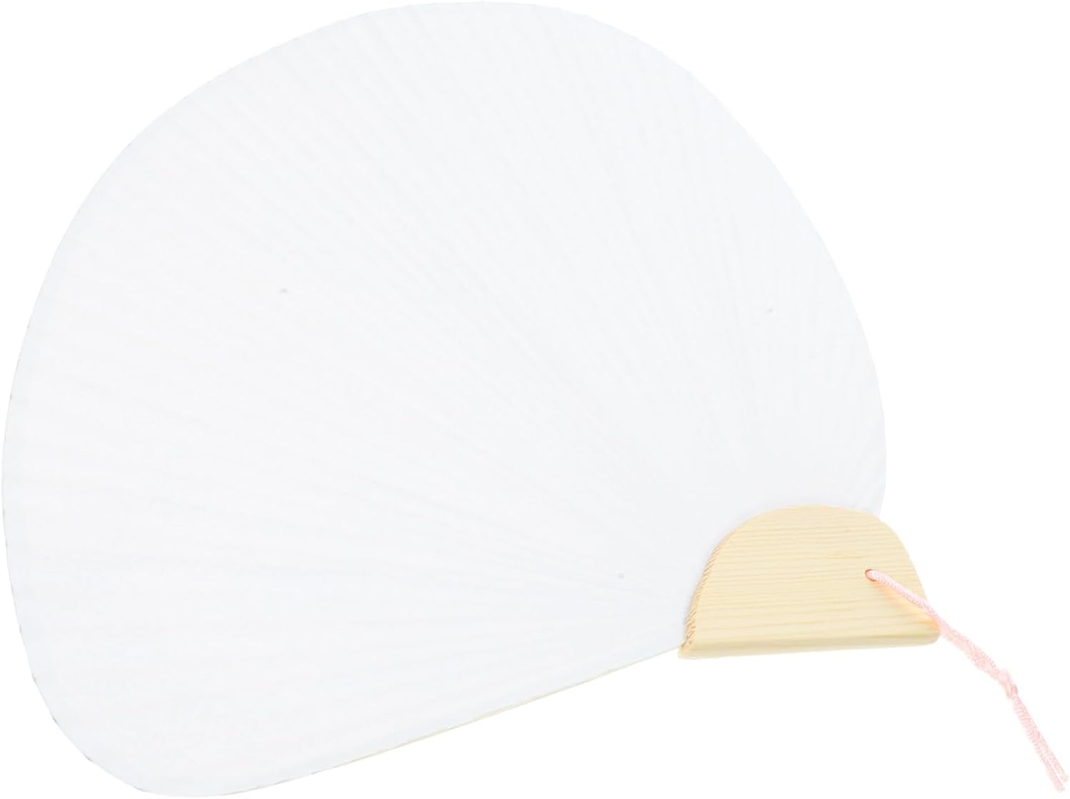 DIY Blank Paper Fan for Painting, Wooden White Handheld Decorative Fan