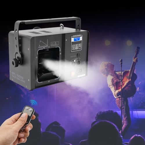 1500w Mist Machine, Smoke Machine, Adjustable Multi-Angle Holiday Party Wedding, Stage Effect Fog Machine, Fog Machine With Remote Contro, Manual/Wireless Remote/Dmx Control, Haze Machine