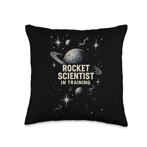 Space Explorer Rocket Scientist In Training Planet Adventure Throw Pillow