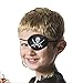 One-eyed Pirate Captain Skull Eye Patch Costume for Halloween,Christmas,Birthday Pirate Theme Party