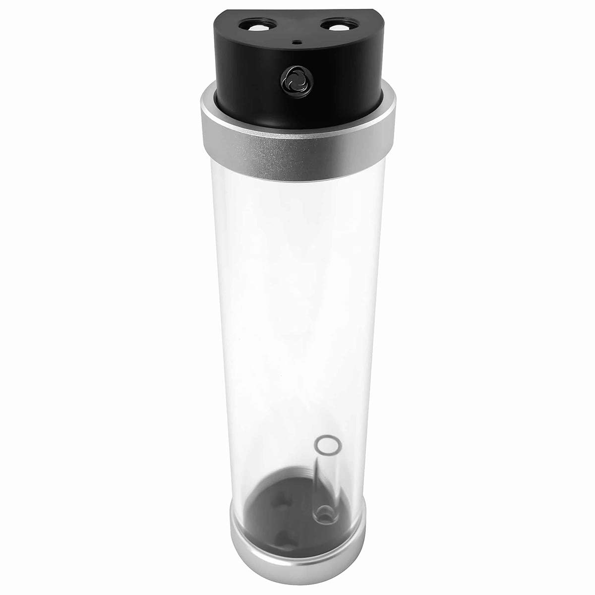Depósito Protium 200mm Singularity de acetal negro y plata con acabados premium para PC