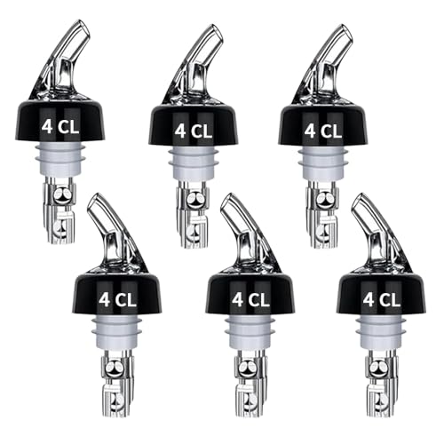 6 Pièces Becs à Liqueur, Bouchon Doseur, Bec Verseur pour Bouteilles de 4 cl, Doseur Pastis Distributeur de Bouteille Auto-Pour, Dosage par Bec, Bec Verseur Plastique,...