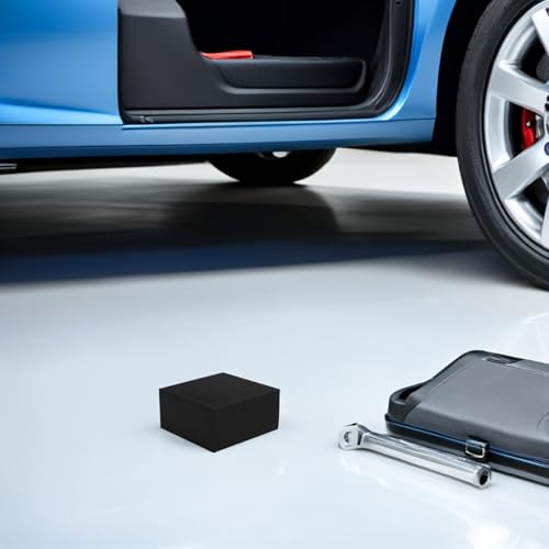 Almohadilla de goma para gato de coche Ciieeo con bloque macizo antivibración 7